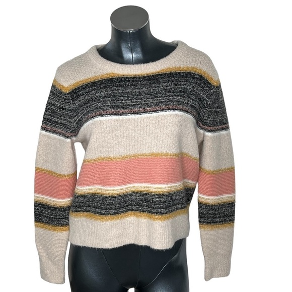 SKIES ARE BLUE Multi Colored Long Sleeve Cropped Sweater Women's Size XS - Picture 1 of 16